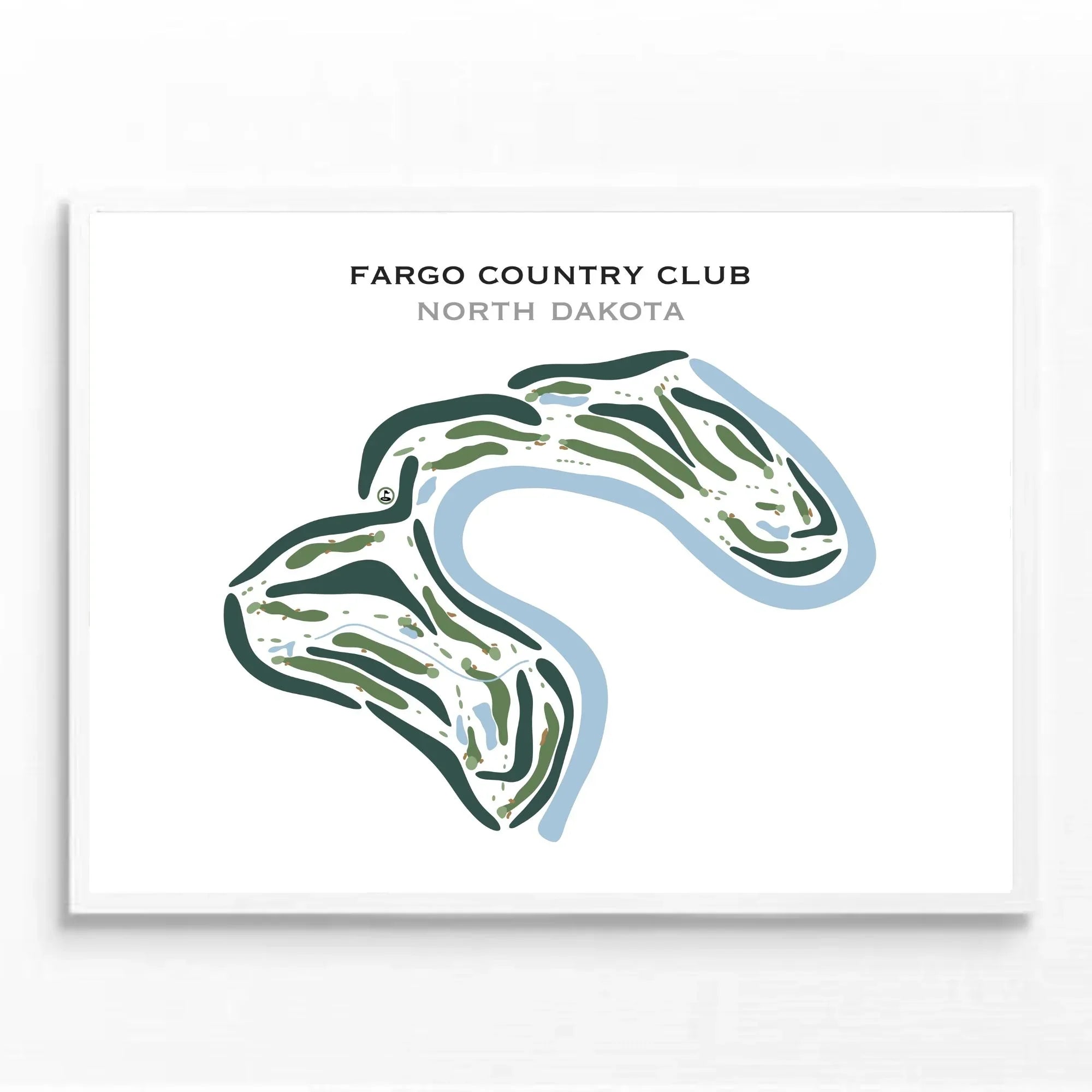 Fargo Country Club, North Dakota - Printed Golf Courses
