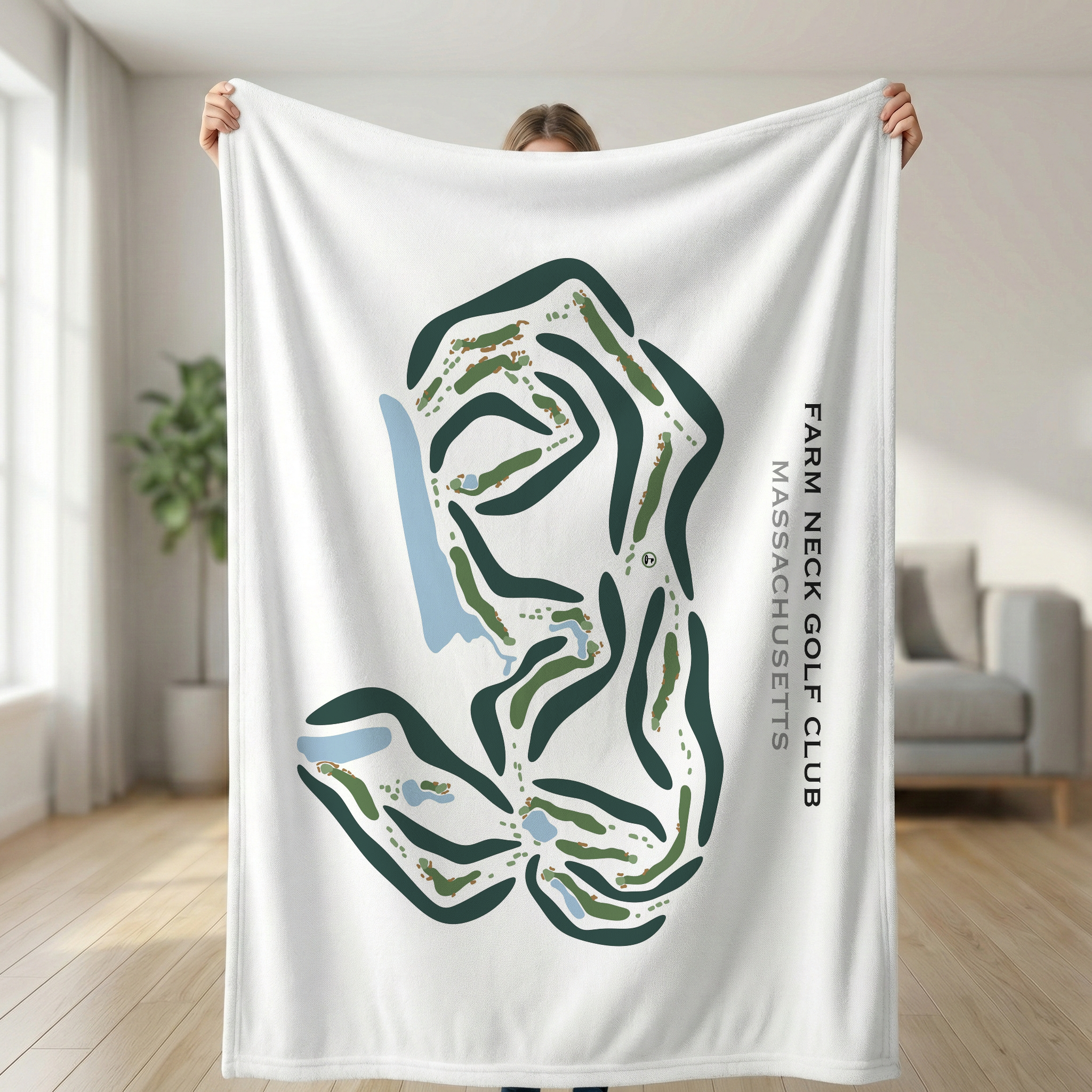 Farm Neck Golf Club, Massachusetts - Printed Golf Course