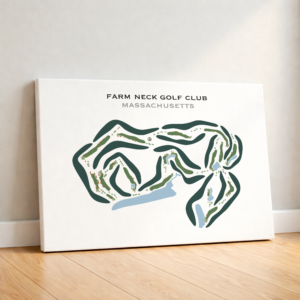Farm Neck Golf Club, Massachusetts - Printed Golf Course