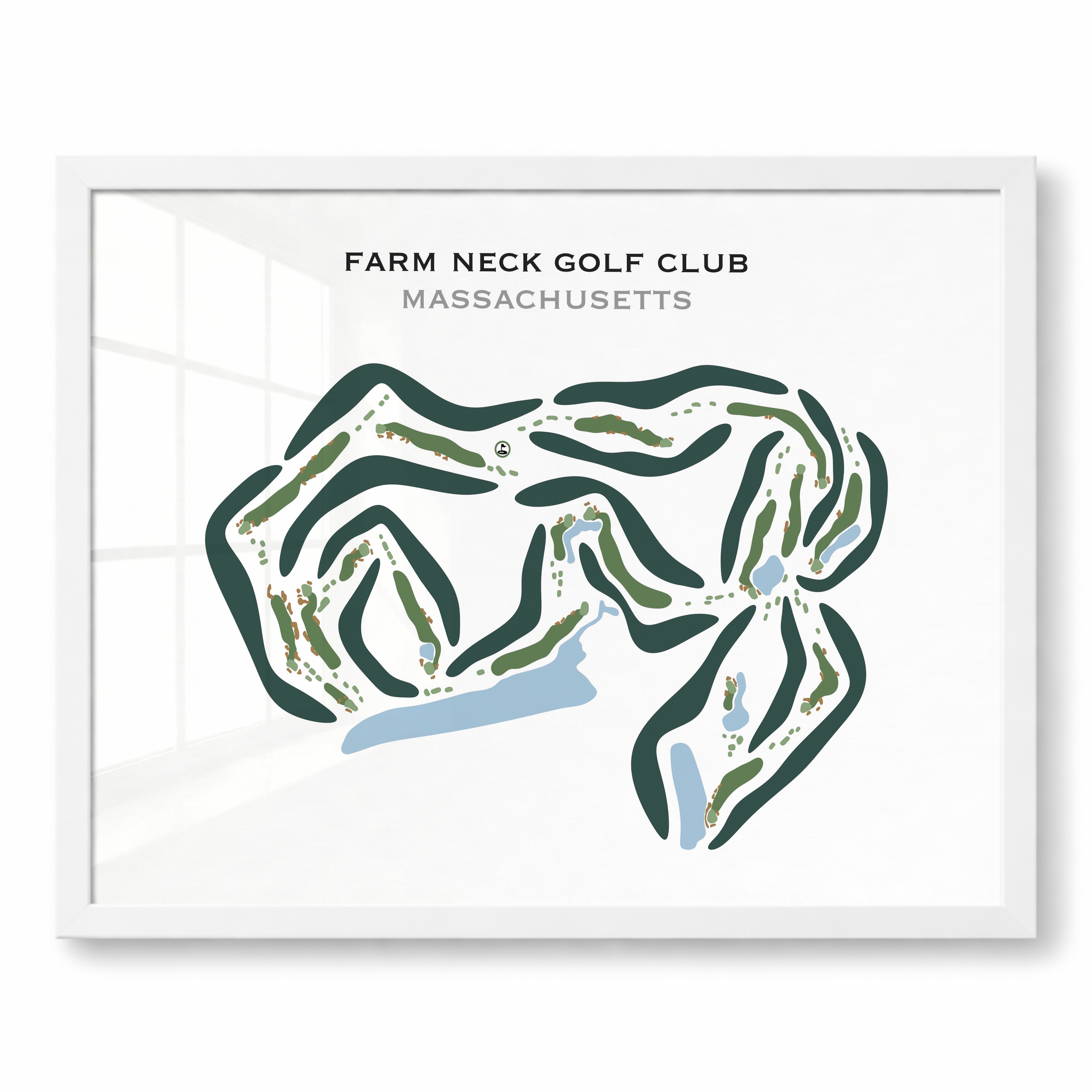 Farm Neck Golf Club, Massachusetts - Printed Golf Course