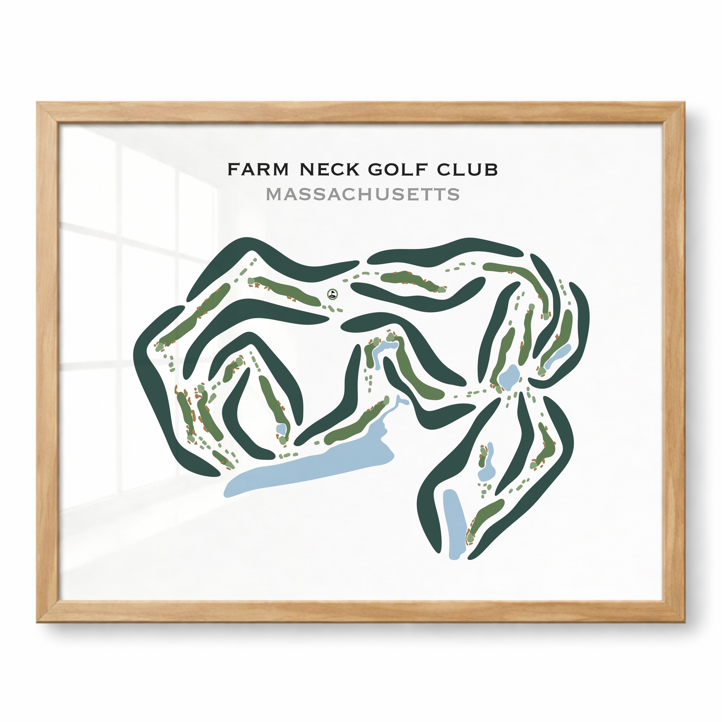 Farm Neck Golf Club, Massachusetts - Printed Golf Course