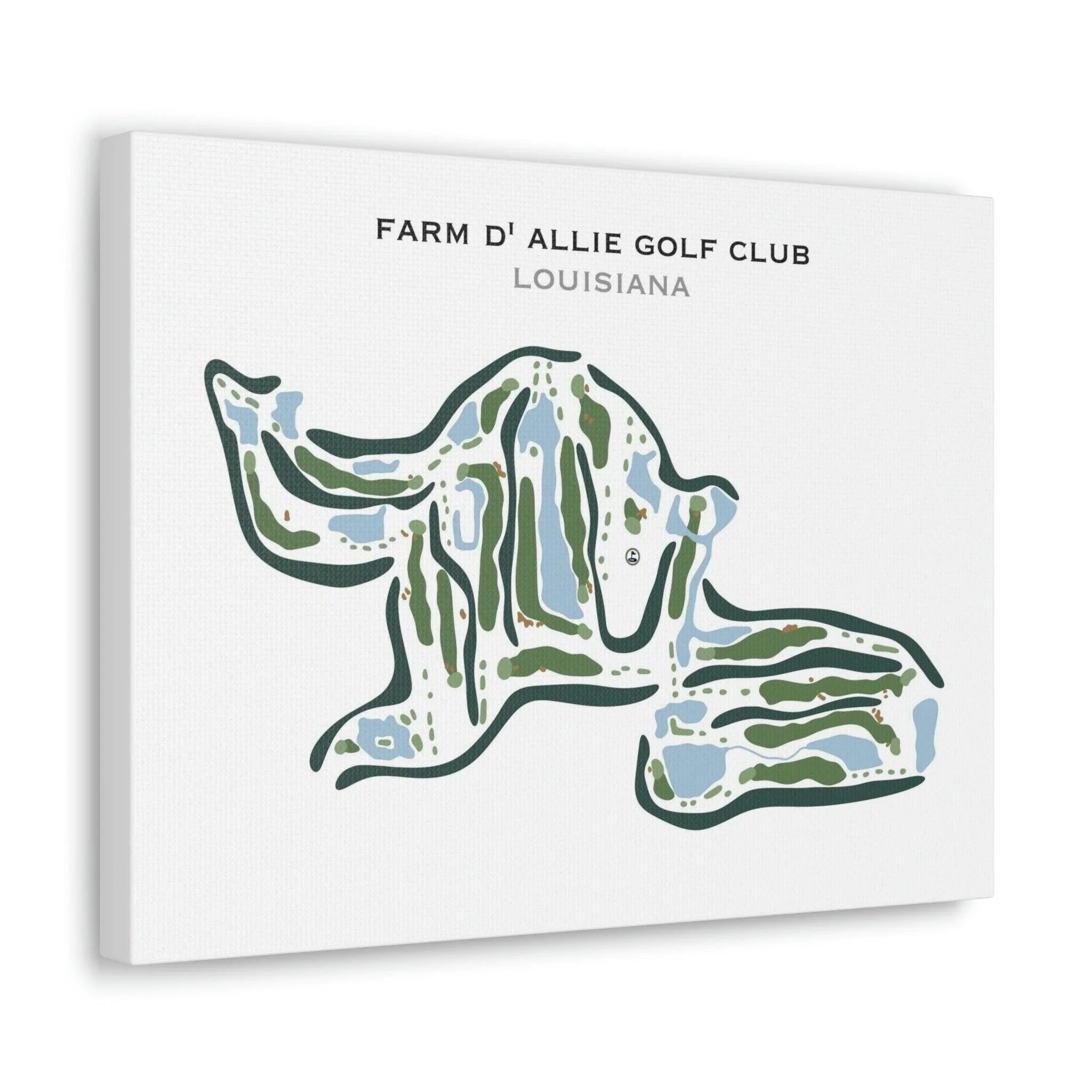 Farm d'Allie Golf Club, Louisiana - Printed Golf Courses