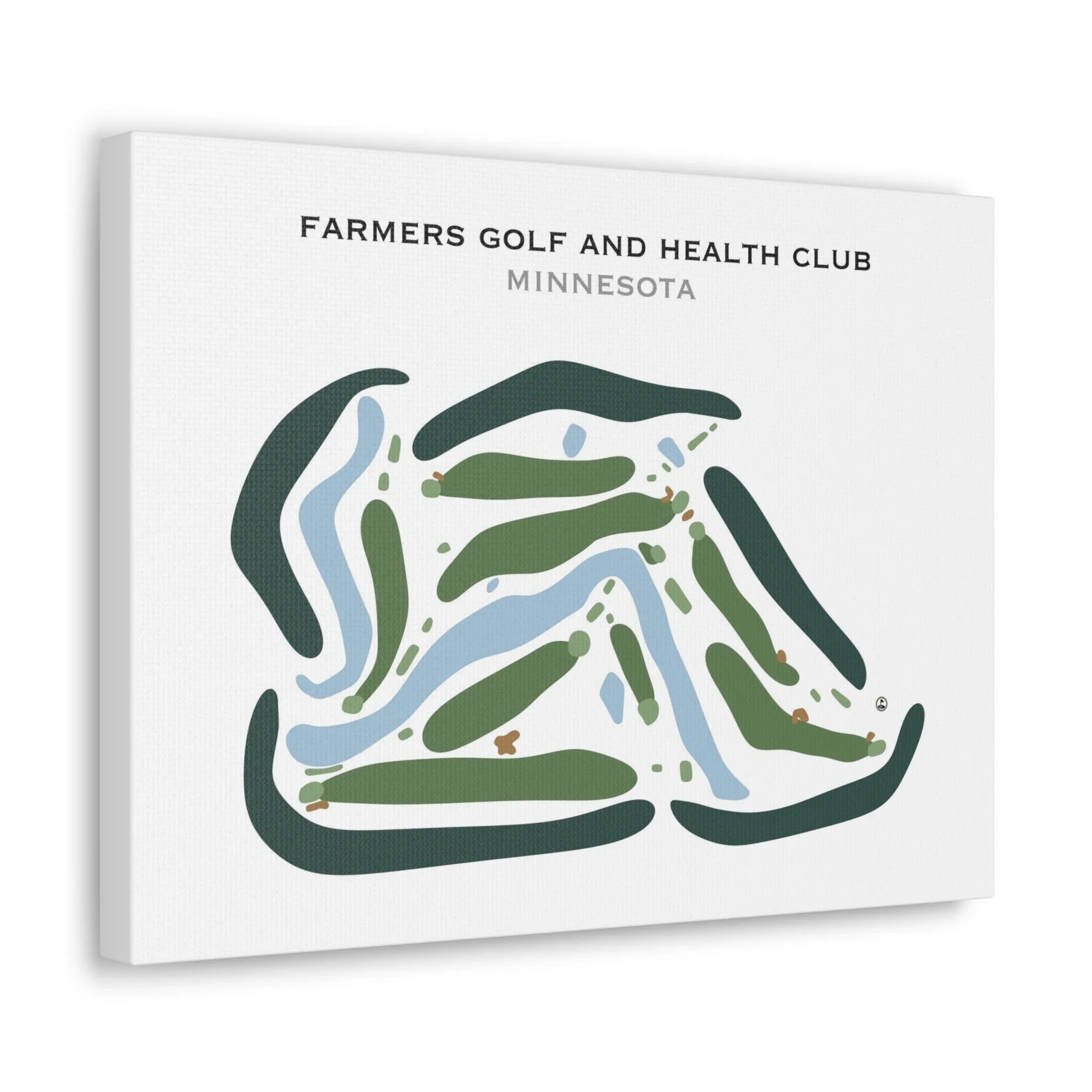 Farmers Golf & Health Club, Minnesota - Printed Golf Courses