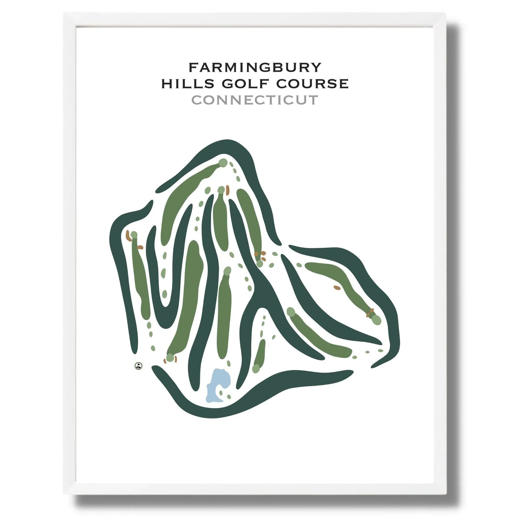 Farmingbury Hills Golf Course, Connecticut - Printed Golf Courses