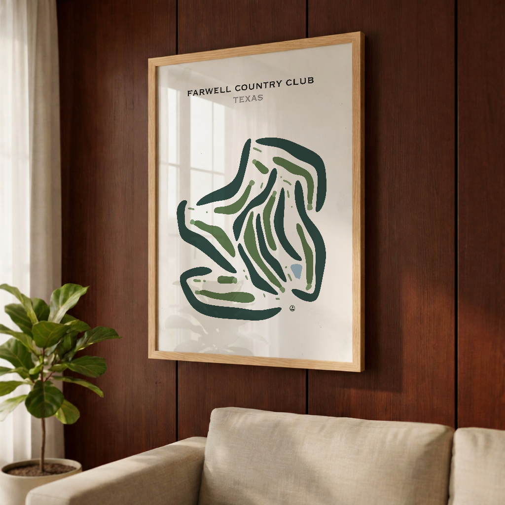 Farwell Country Club, Texas - Printed Golf Courses