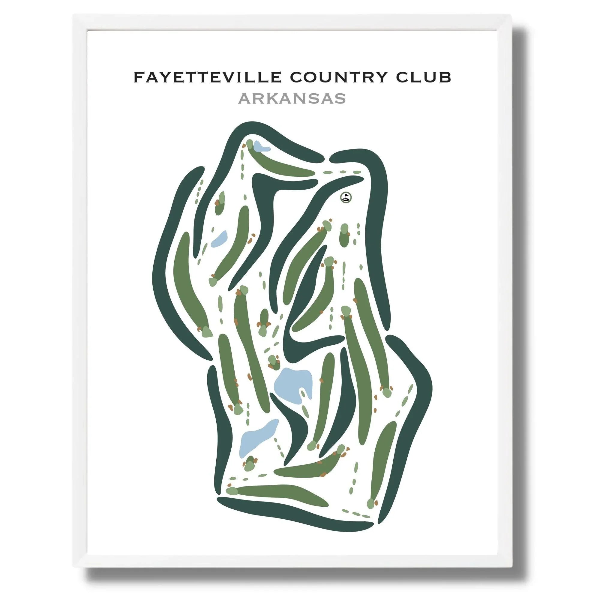 Fayetteville Country Club, Arkansas - Printed Golf Courses