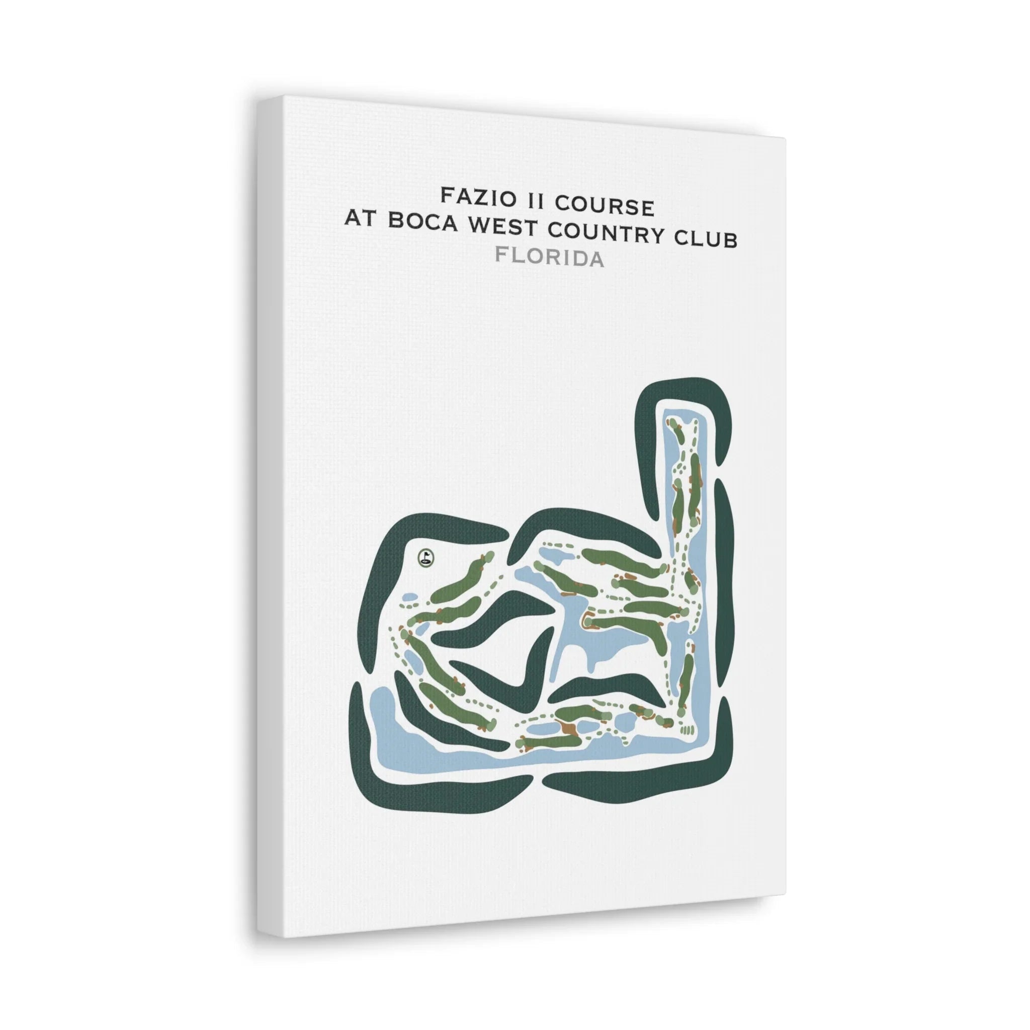 Fazio II Course at Boca West Country Club, Florida - Printed Golf Courses