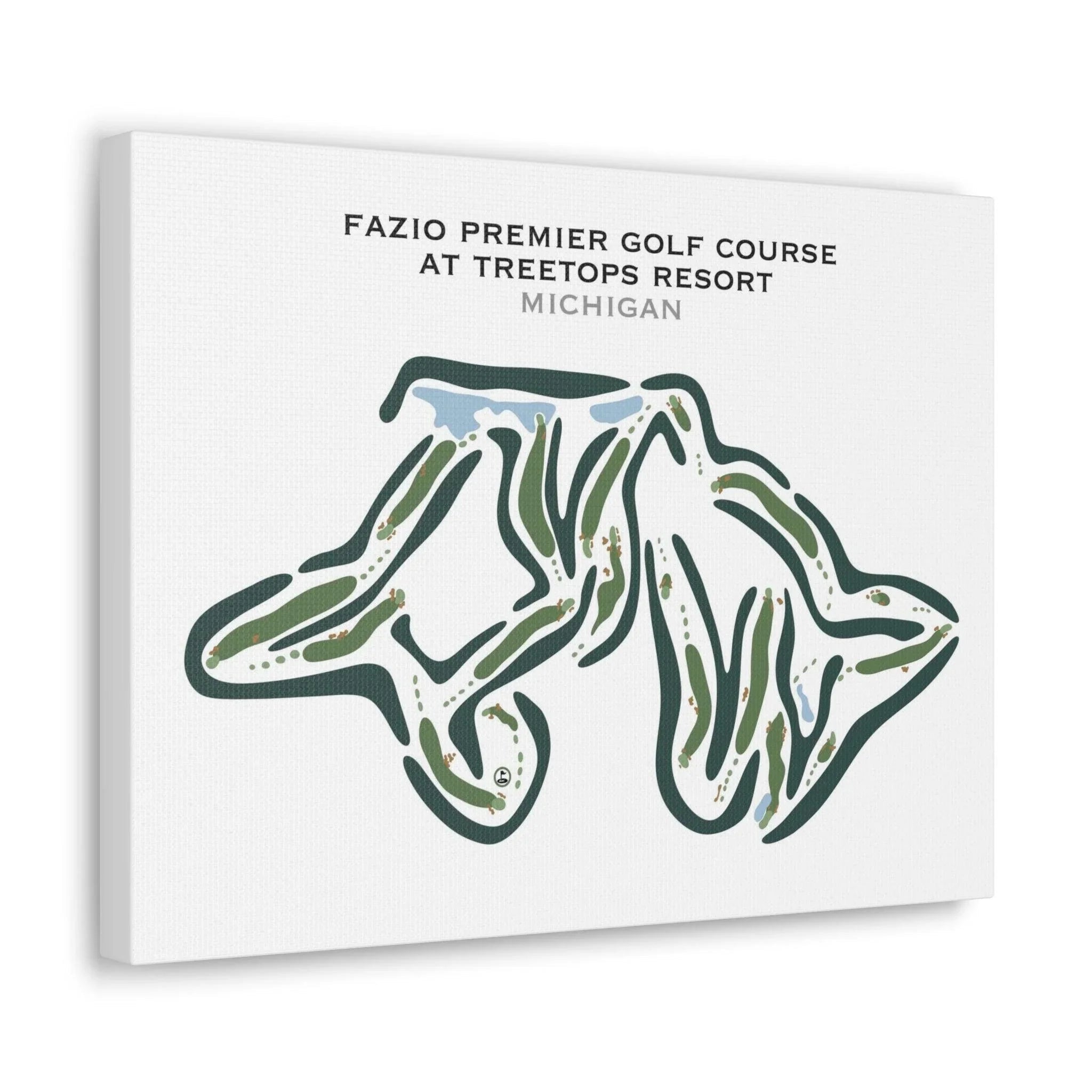 Fazio Premier Golf Course at Treetops Resort, Michigan - Printed Golf Courses