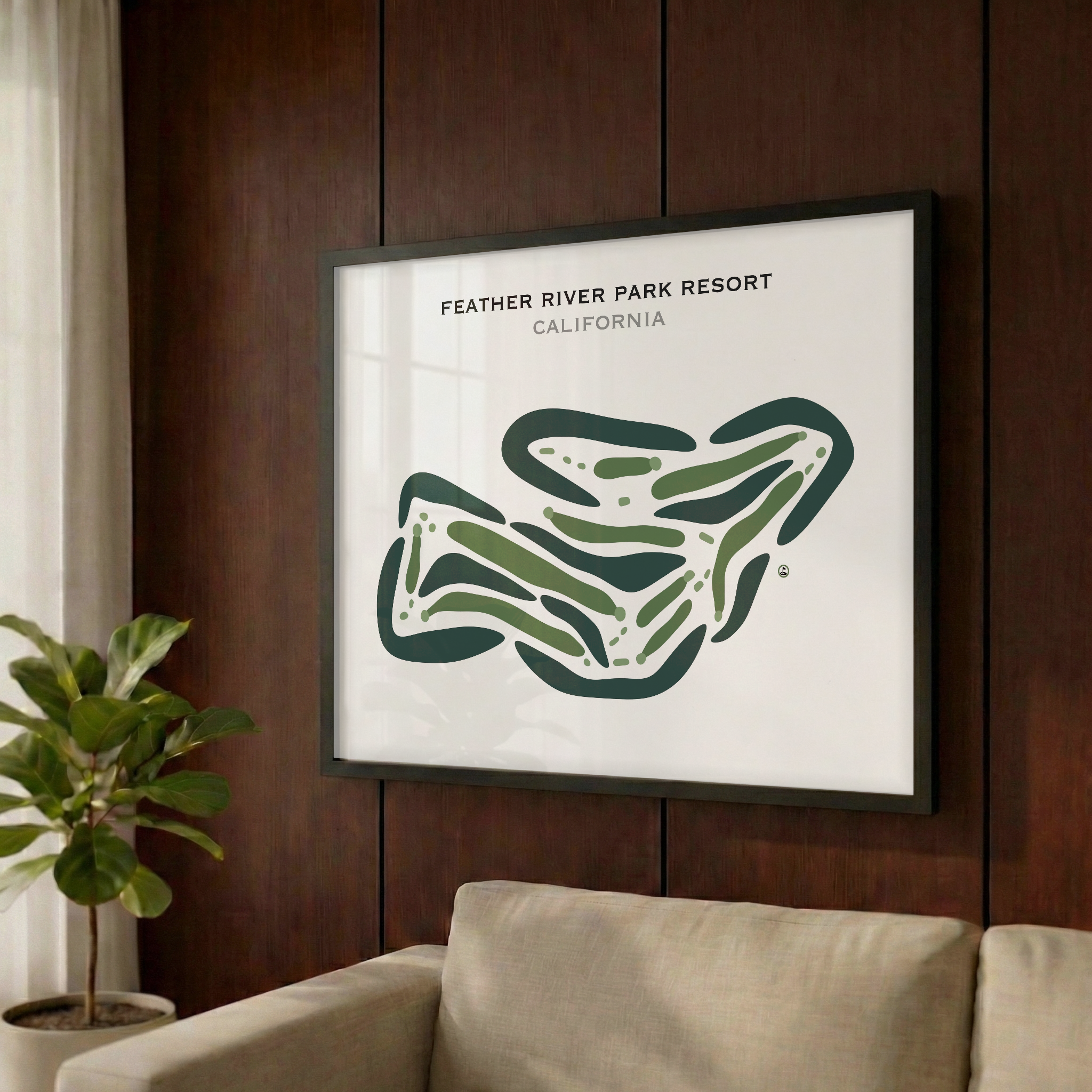 Feather River Park Resort, California - Printed Golf Course