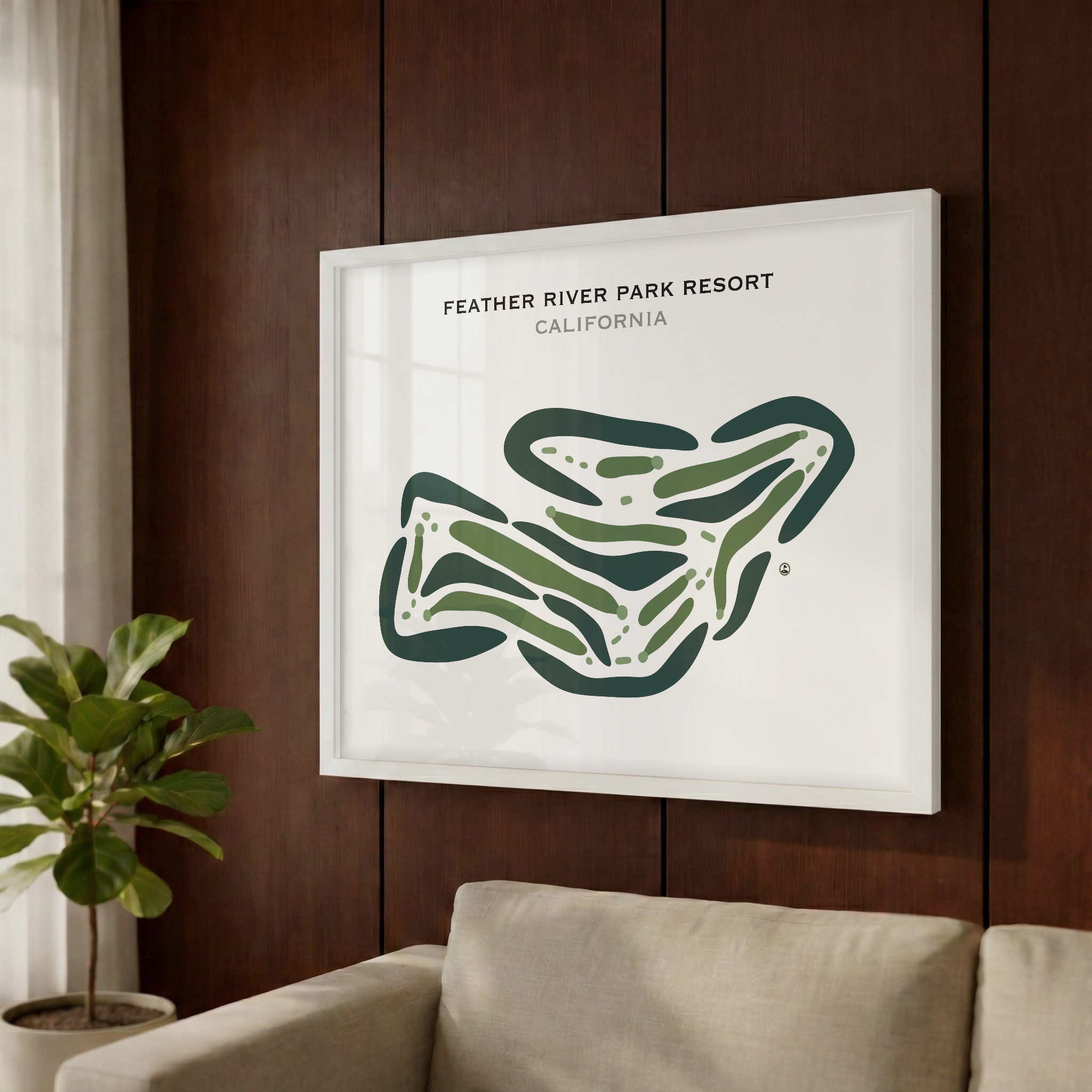 Feather River Park Resort, California - Printed Golf Course