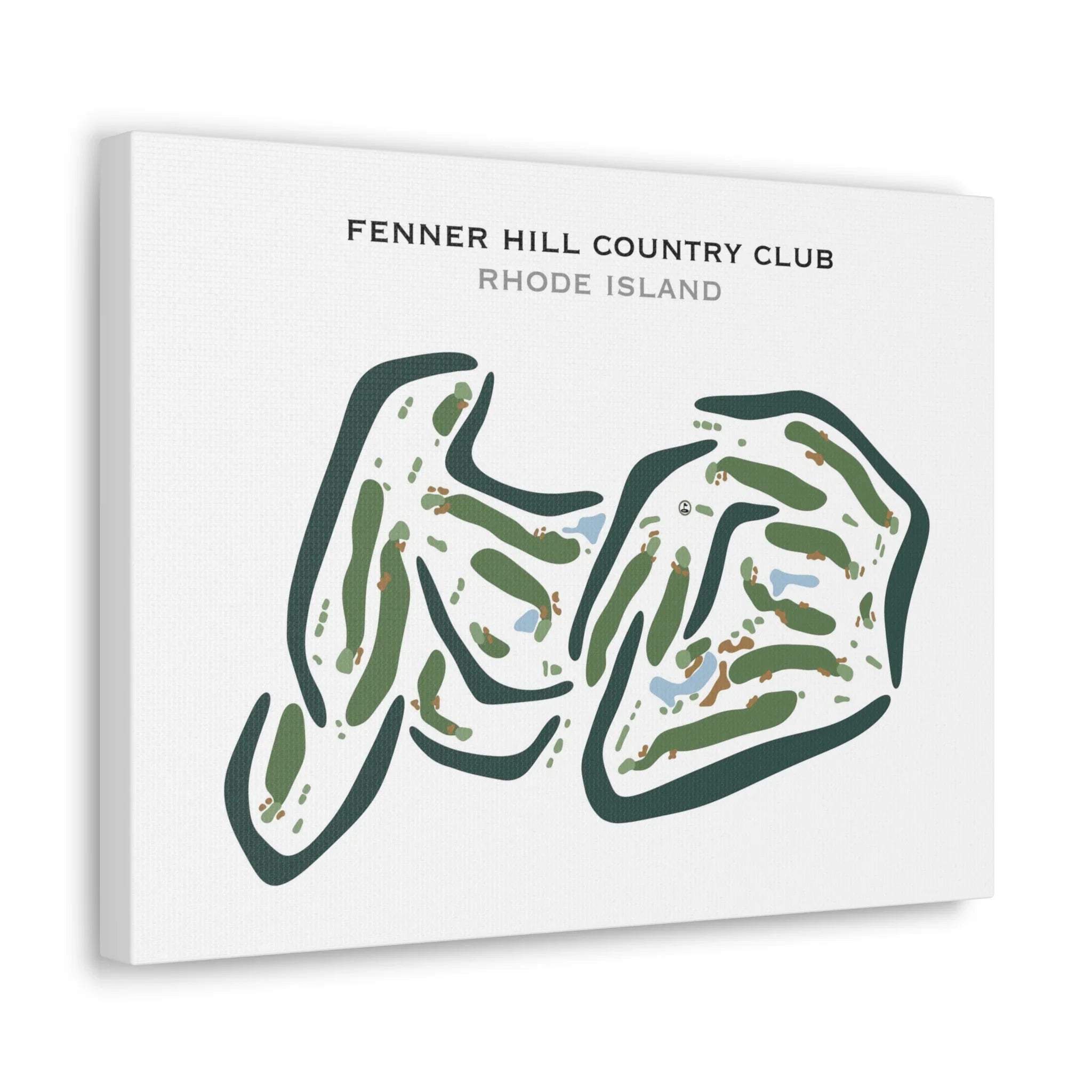 Fenner Hill Country Club, Rhode Island - Printed Golf Courses