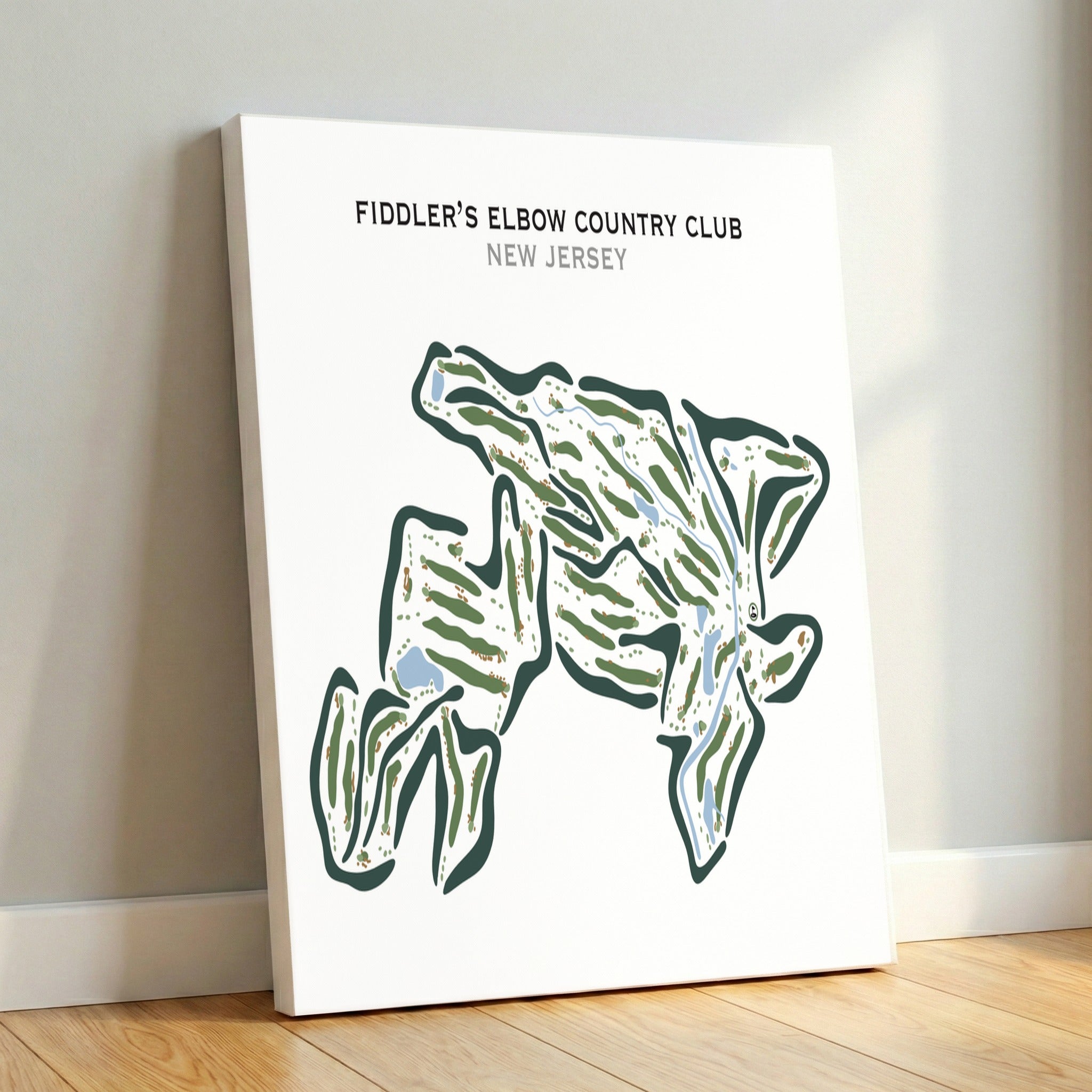 Fiddler's Elbow Country Club, New Jersey - Printed Golf Courses