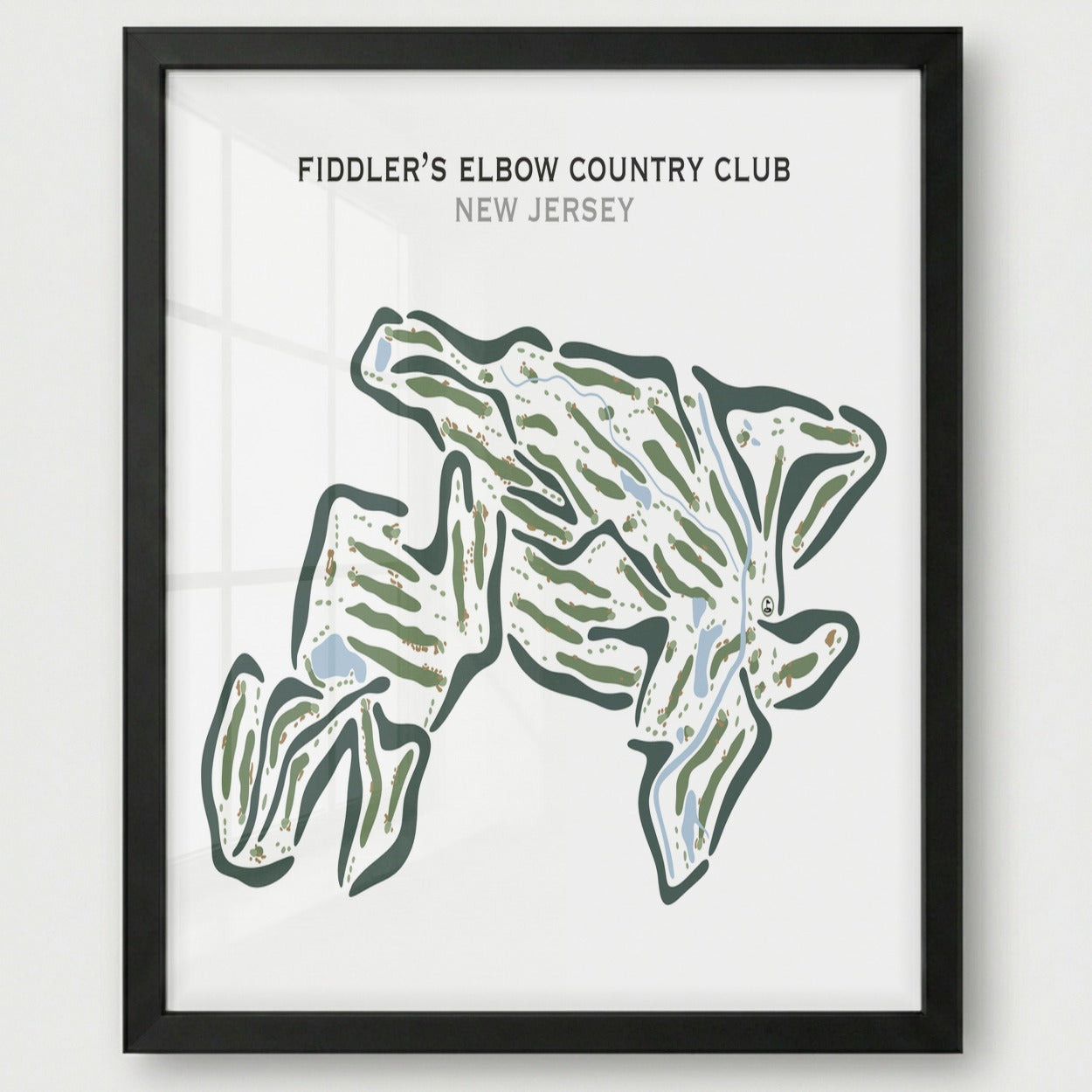 Fiddler's Elbow Country Club, New Jersey - Printed Golf Courses