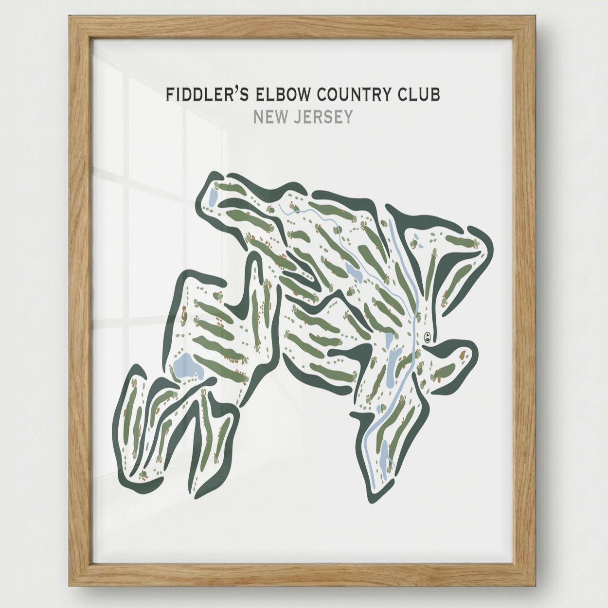 Fiddler's Elbow Country Club, New Jersey - Printed Golf Courses