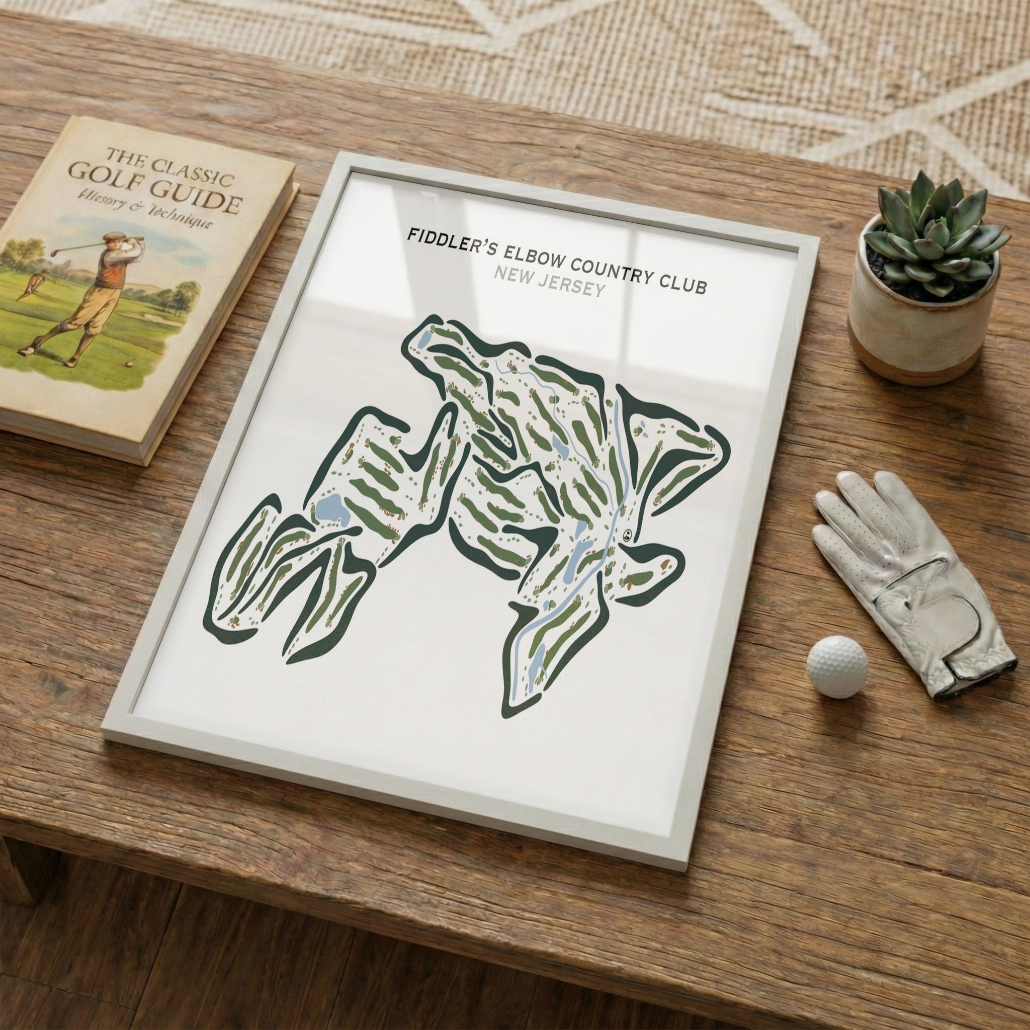 Fiddler's Elbow Country Club, New Jersey - Printed Golf Courses