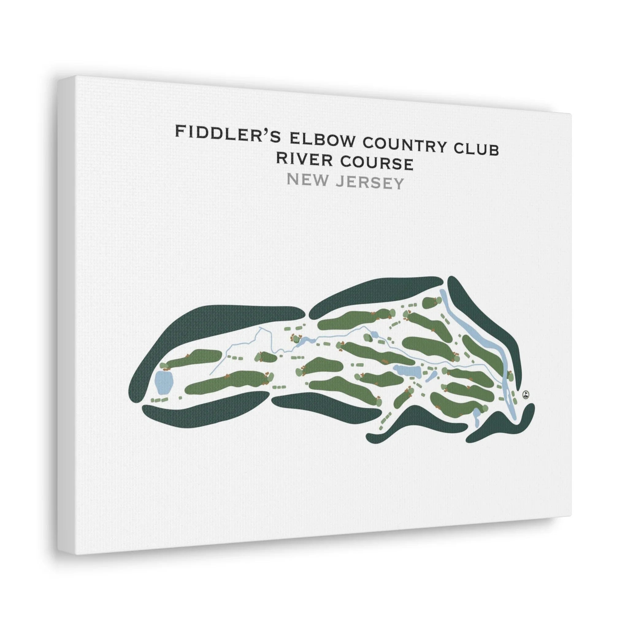 Fiddler's Elbow Country Club - The River Course, New Jersey - Printed Golf Courses