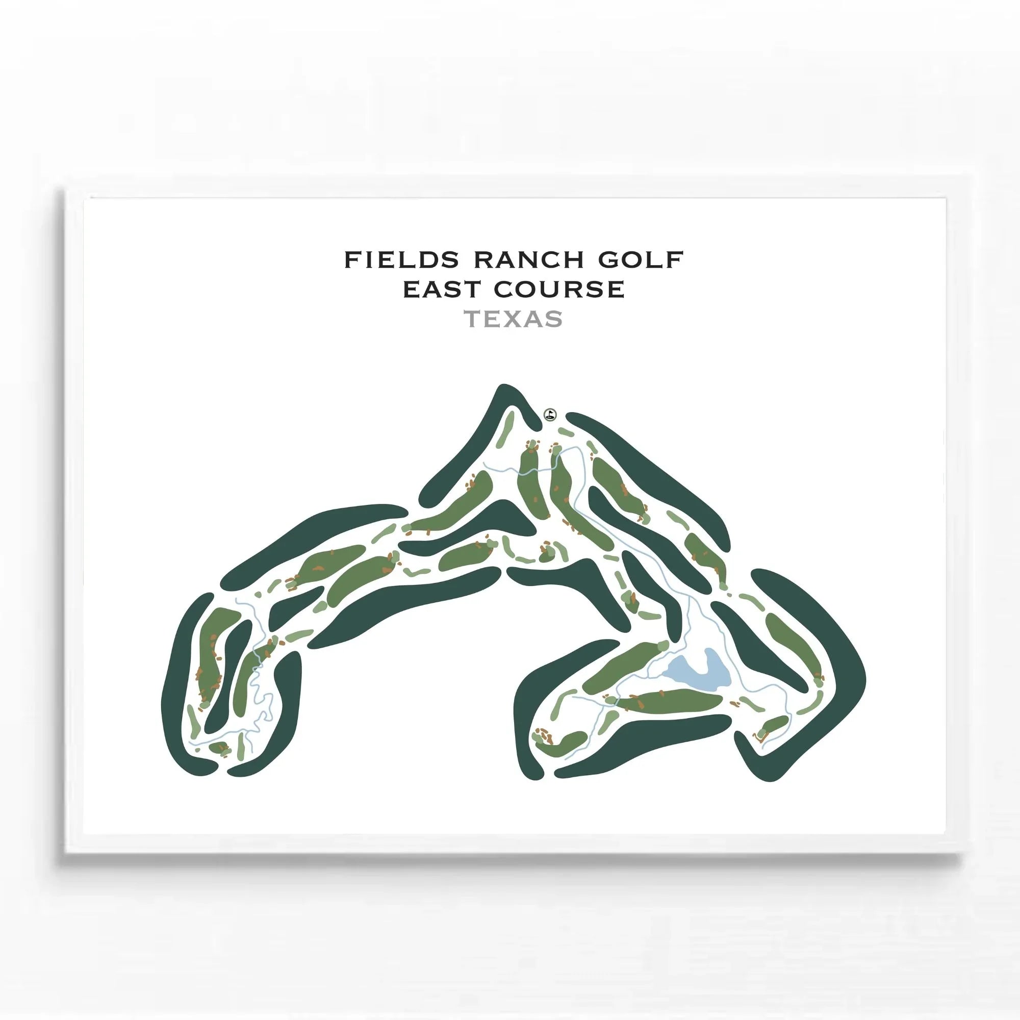 Fields Ranch - East Course, Texas - Printed Golf Courses