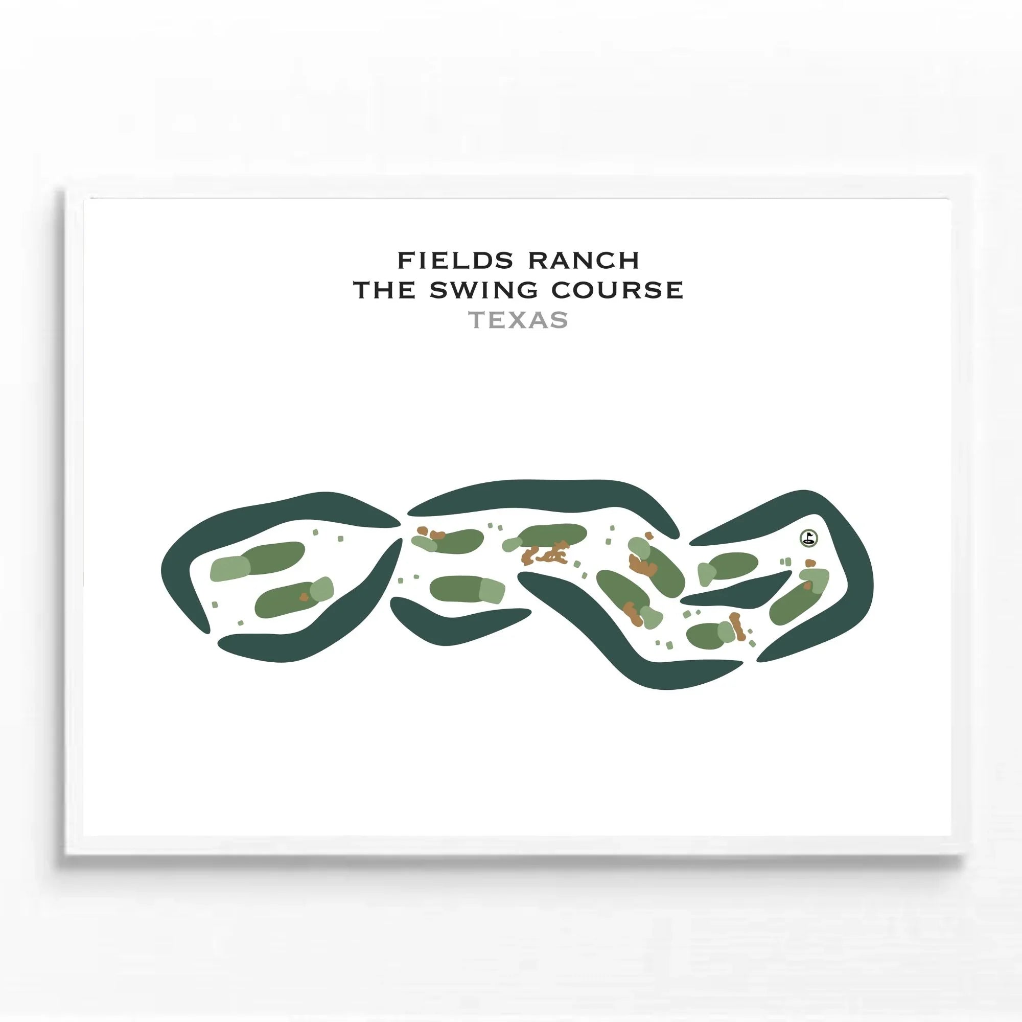 Fields Ranch - The Swing Course, Texas - Printed Golf Courses