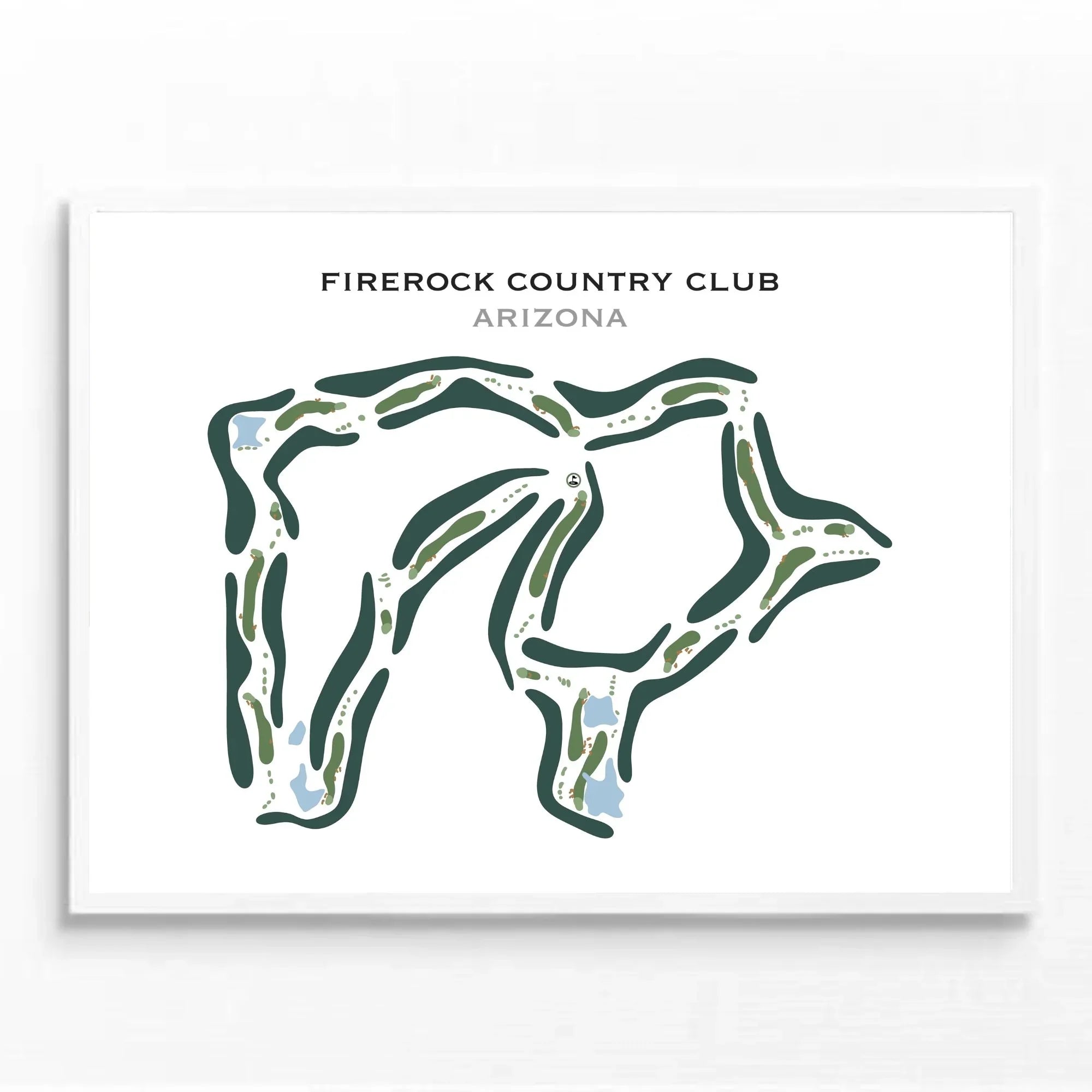 FireRock Country Club, Arizona - Printed Golf Course