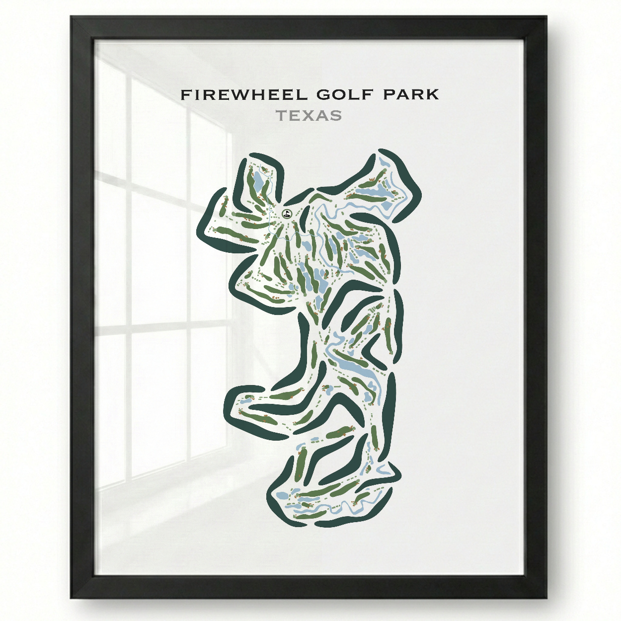 Firewheel Golf Park, Texas - Printed Golf Course