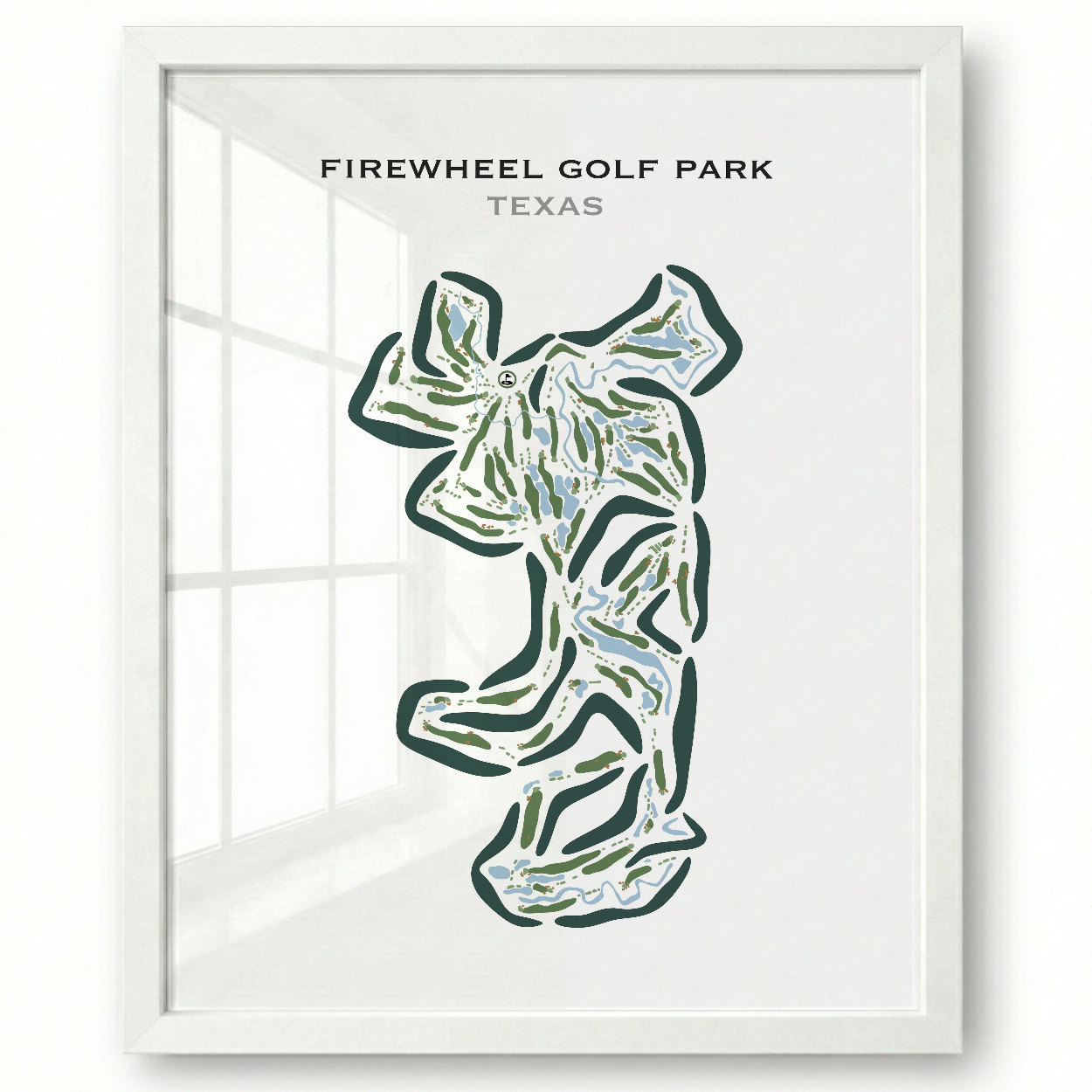 Firewheel Golf Park, Texas - Printed Golf Course