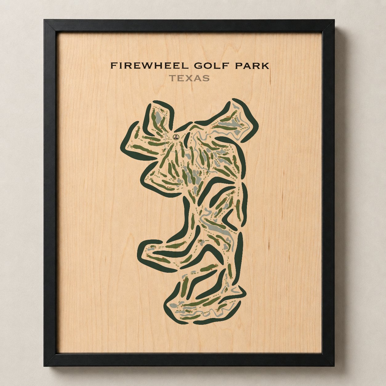 Firewheel Golf Park, Texas - Printed Golf Course