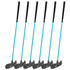 PGA TOUR® FIRST TEE Set of 6 Blue Right/Left Handed Putters by Golfgen® For Players 4'7" Up to 5'2"