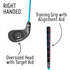 PGA TOUR® FIRST TEE Set of 6 Blue Right Handed Irons by Golfgen® For Players 4'7" Up to 5'2"