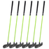 PGA TOUR® FIRST TEE Set of 6 Green Right/Left Handed Putters by Golfgen® For Players 3'9" Up to 4'7"