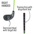 PGA TOUR FIRST TEE Set of 6 Green Right Handed Irons by Golfgen® For Players 3'9" Up to 4'7"