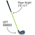 Golfgen™ PGA TOUR FIRST TEE Set of 6 Left Handed Irons For Players 3'9" Up to 4'7" or 6-11 Years Old