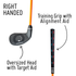 PGA TOUR® FIRST TEE Set of 6 Orange Right/Left Handed Putters by Golfgen® For Players Up to 3'9"
