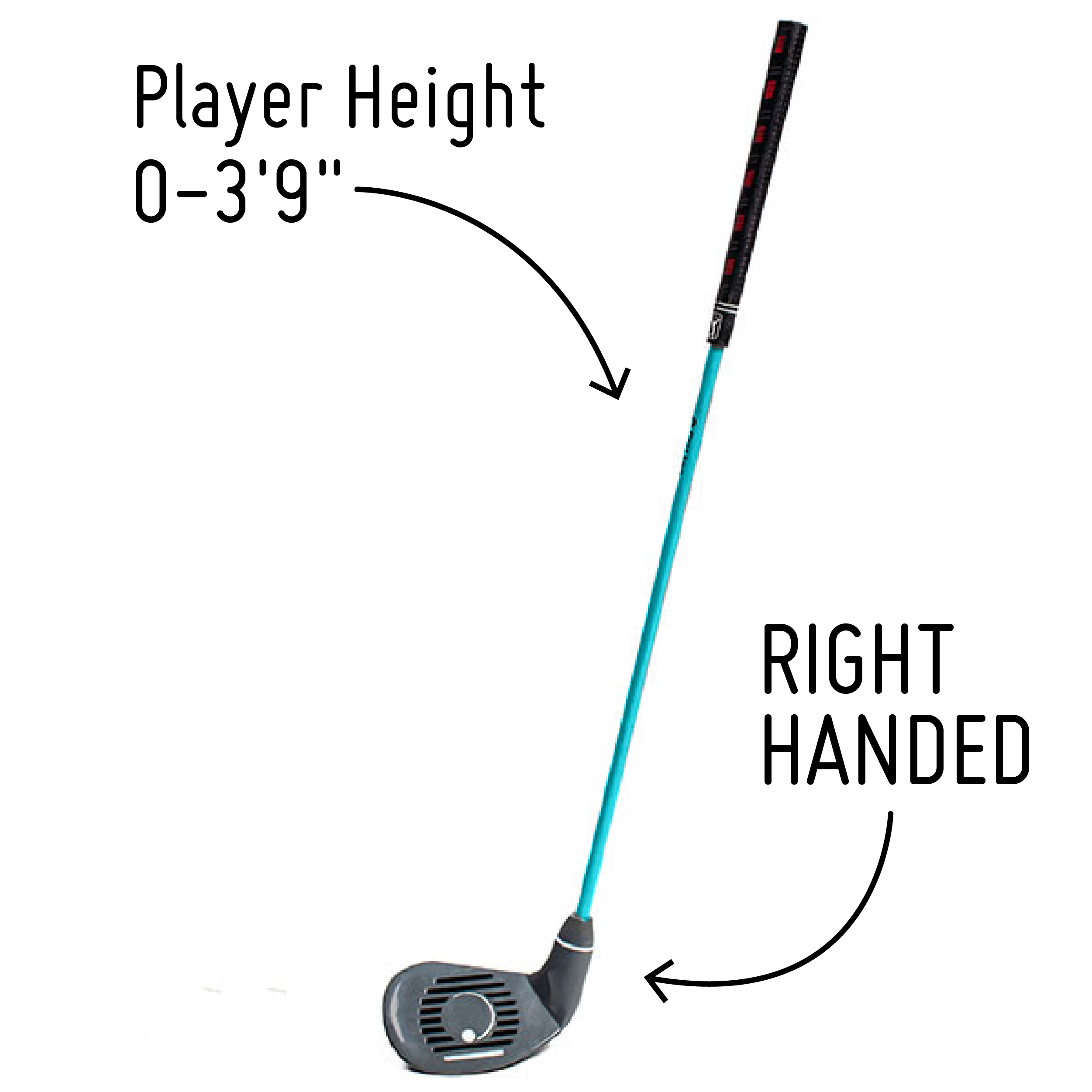 PGA TOUR® FIRST TEE Set of 6 Blue Right Handed Irons by Golfgen® For Players 4'7" Up to 5'2"