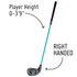 PGA TOUR® FIRST TEE Set of 6 Blue Right Handed Irons by Golfgen® For Players 4'7" Up to 5'2"
