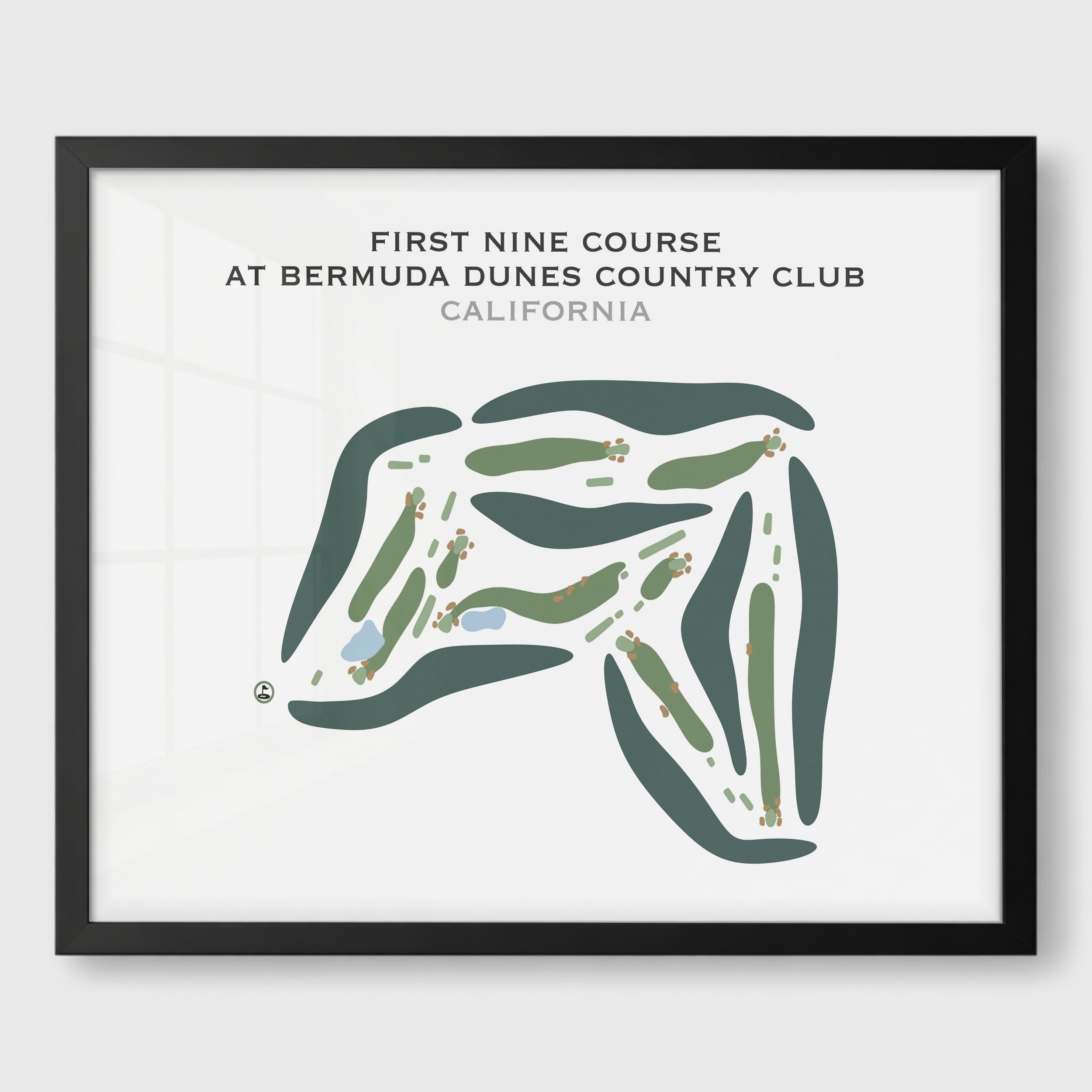First Nine Course at Bermuda Dunes Country Club, California - Printed Golf Courses
