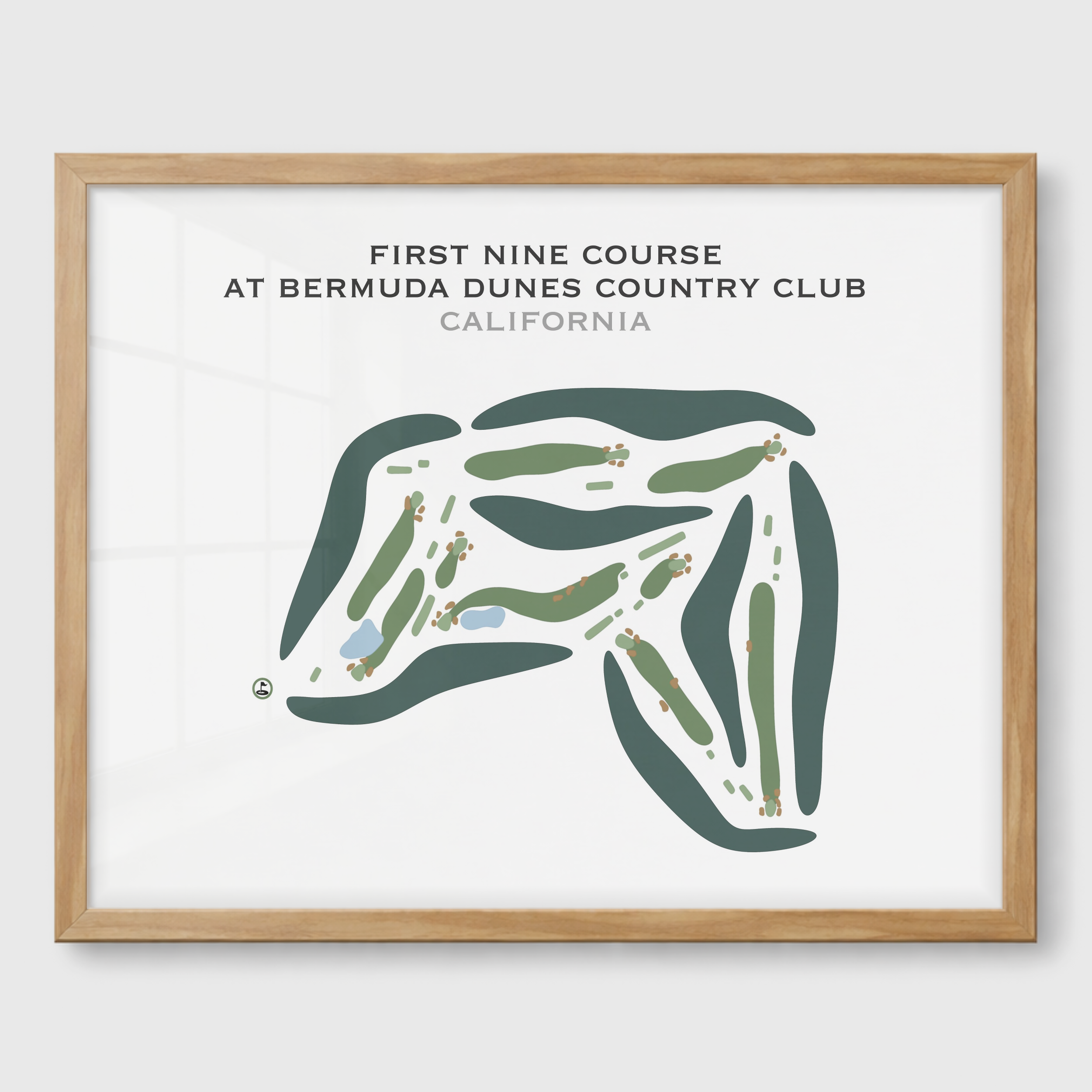 First Nine Course at Bermuda Dunes Country Club, California - Printed Golf Courses