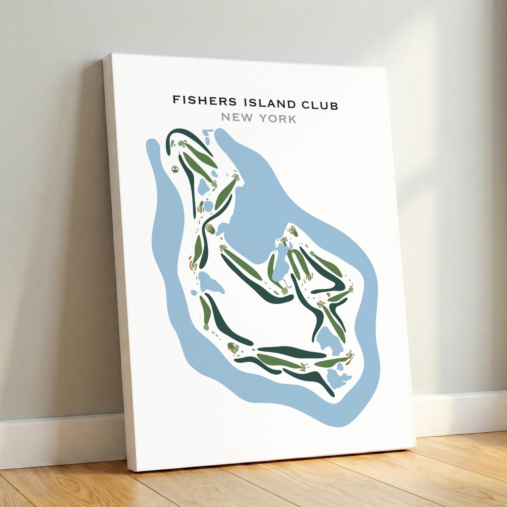 Fishers Island Club, New York - Printed Golf Courses