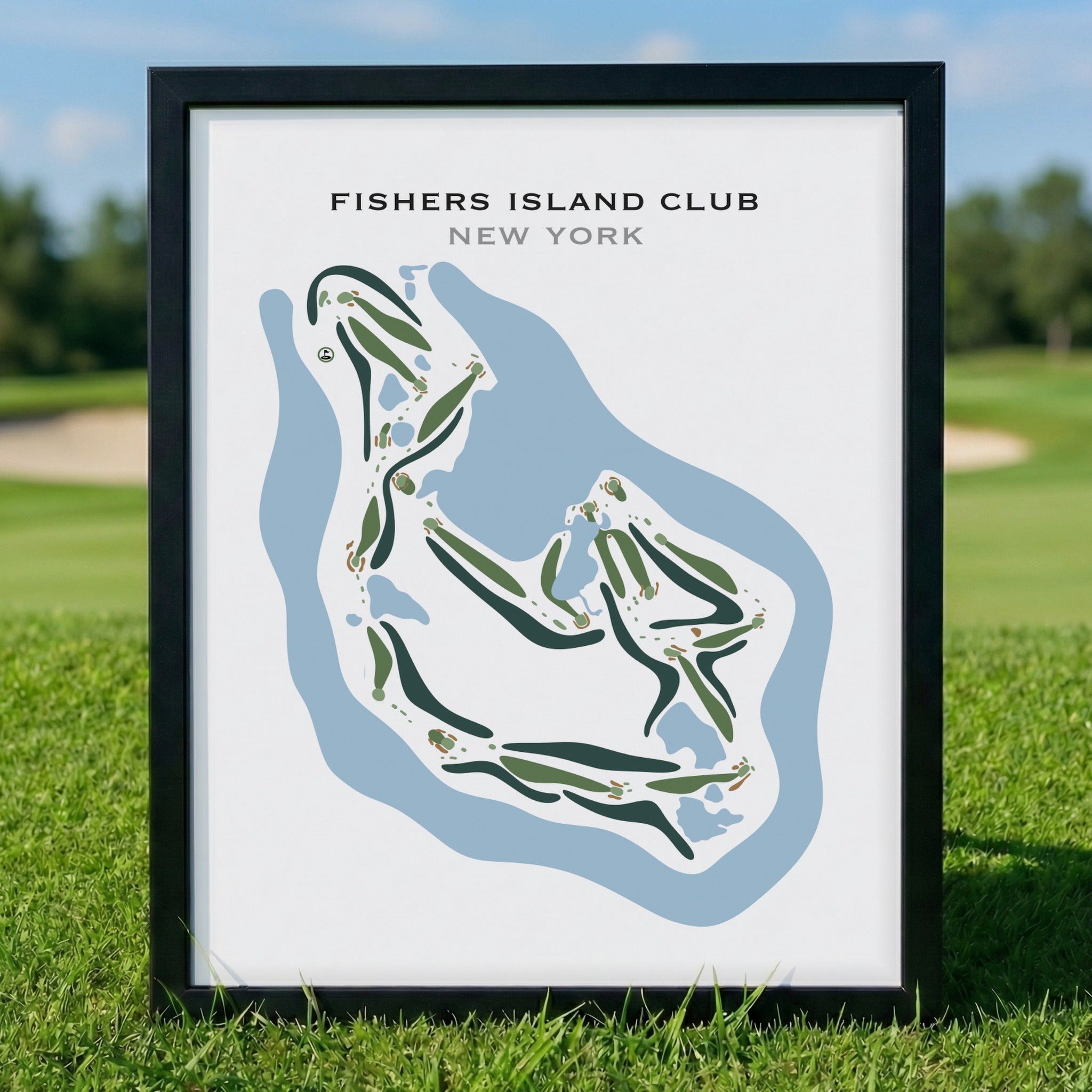Fishers Island Club, New York - Printed Golf Courses