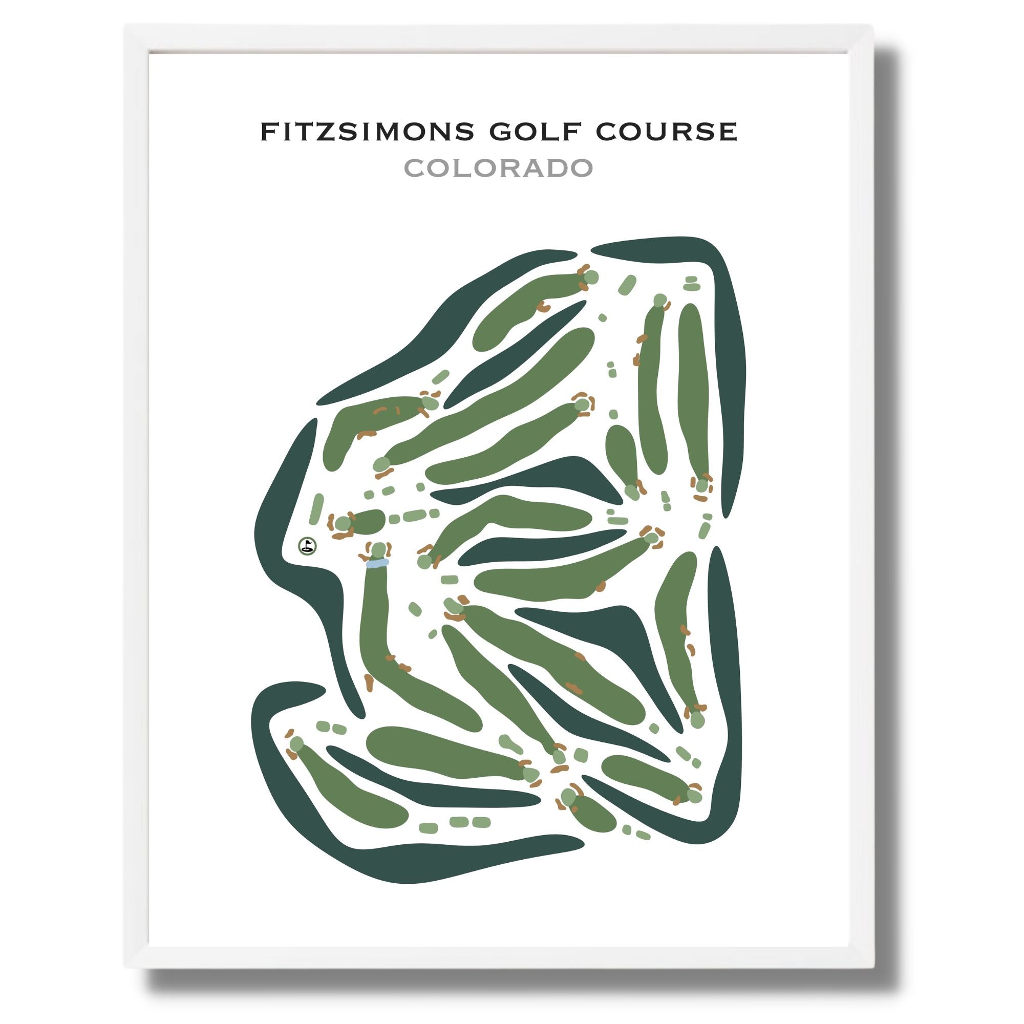 Fitzsimons Golf Course, Colorado - Printed Golf Courses