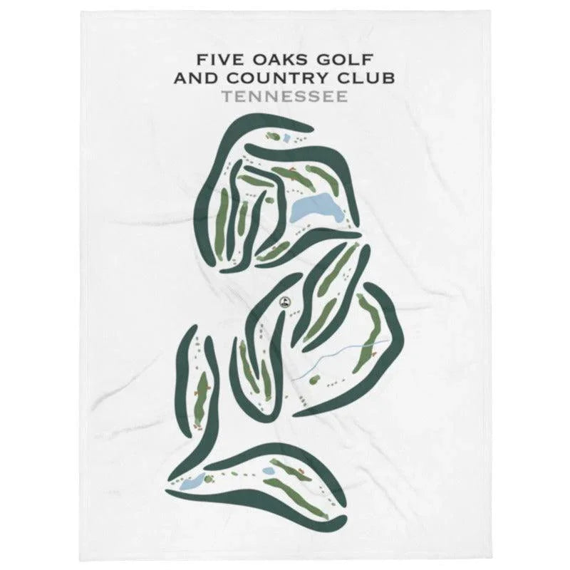 Five Oaks Golf & Country Club, Tennessee - Printed Golf Courses