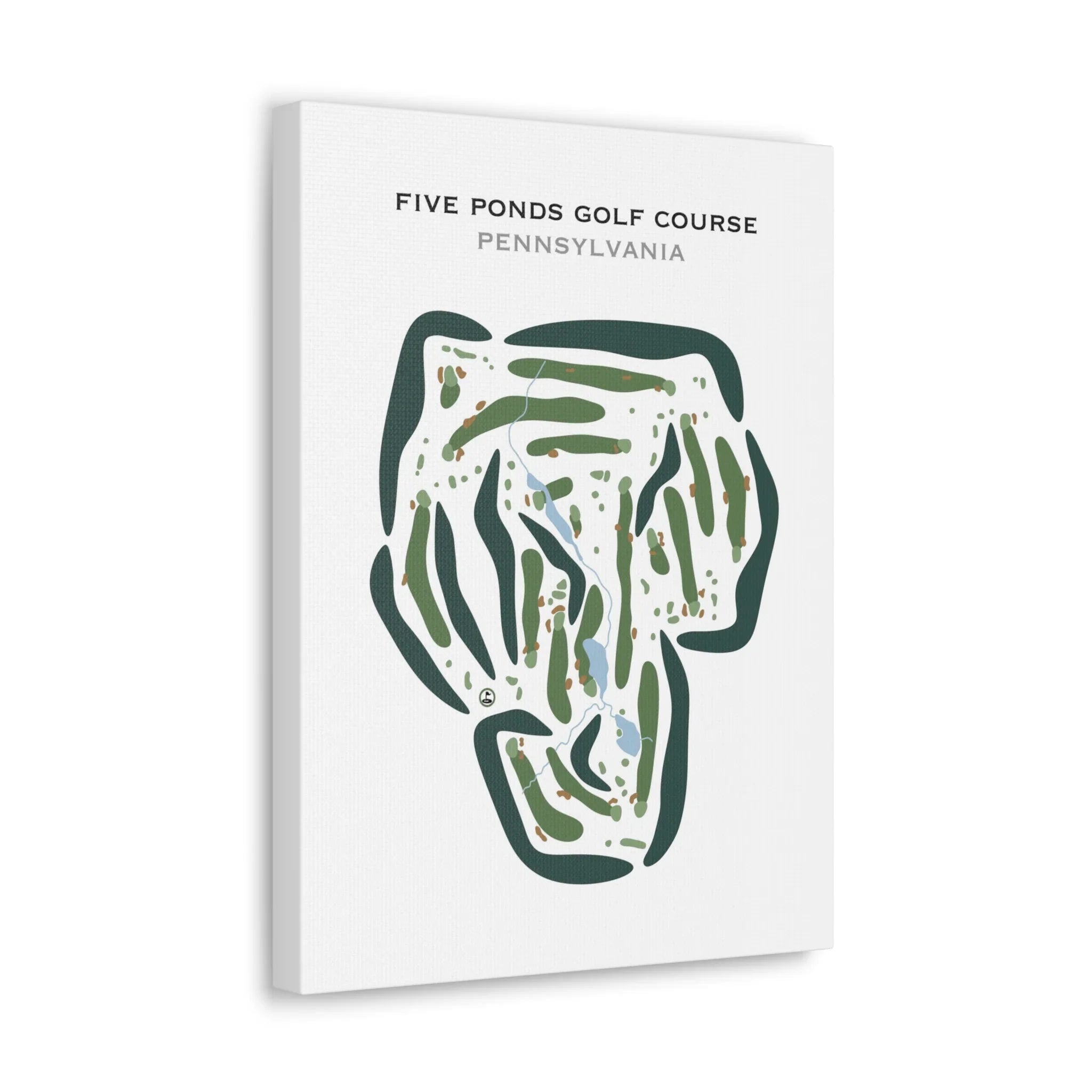 Five Ponds Golf Course, Pennsylvania - Printed Golf Courses