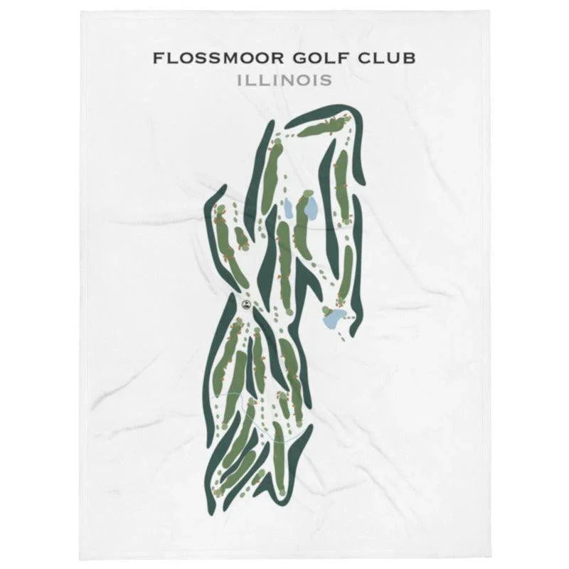Flossmoor Golf Club, Illinois - Printed Golf Courses