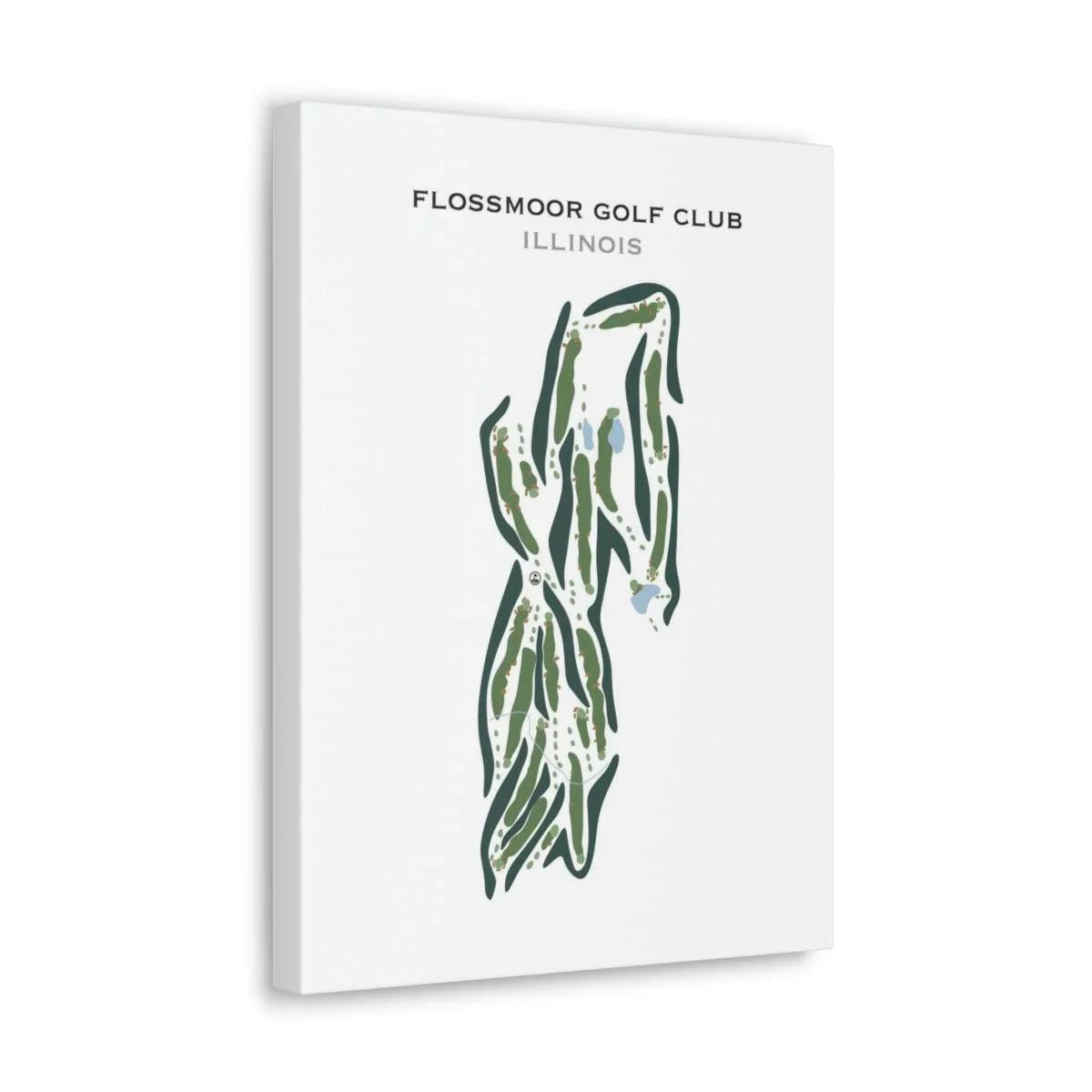 Flossmoor Golf Club, Illinois - Printed Golf Courses