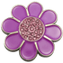Hippie Flower Purple & Pink Crystal Ball Marker & Hat Clip by ReadyGOLF