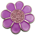 Hippie Flower Purple & Pink Crystal Ball Marker & Hat Clip by ReadyGOLF