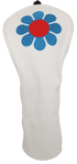 ReadyGolf: Embroidered Fairway Headcover - Flower Child (Blue)