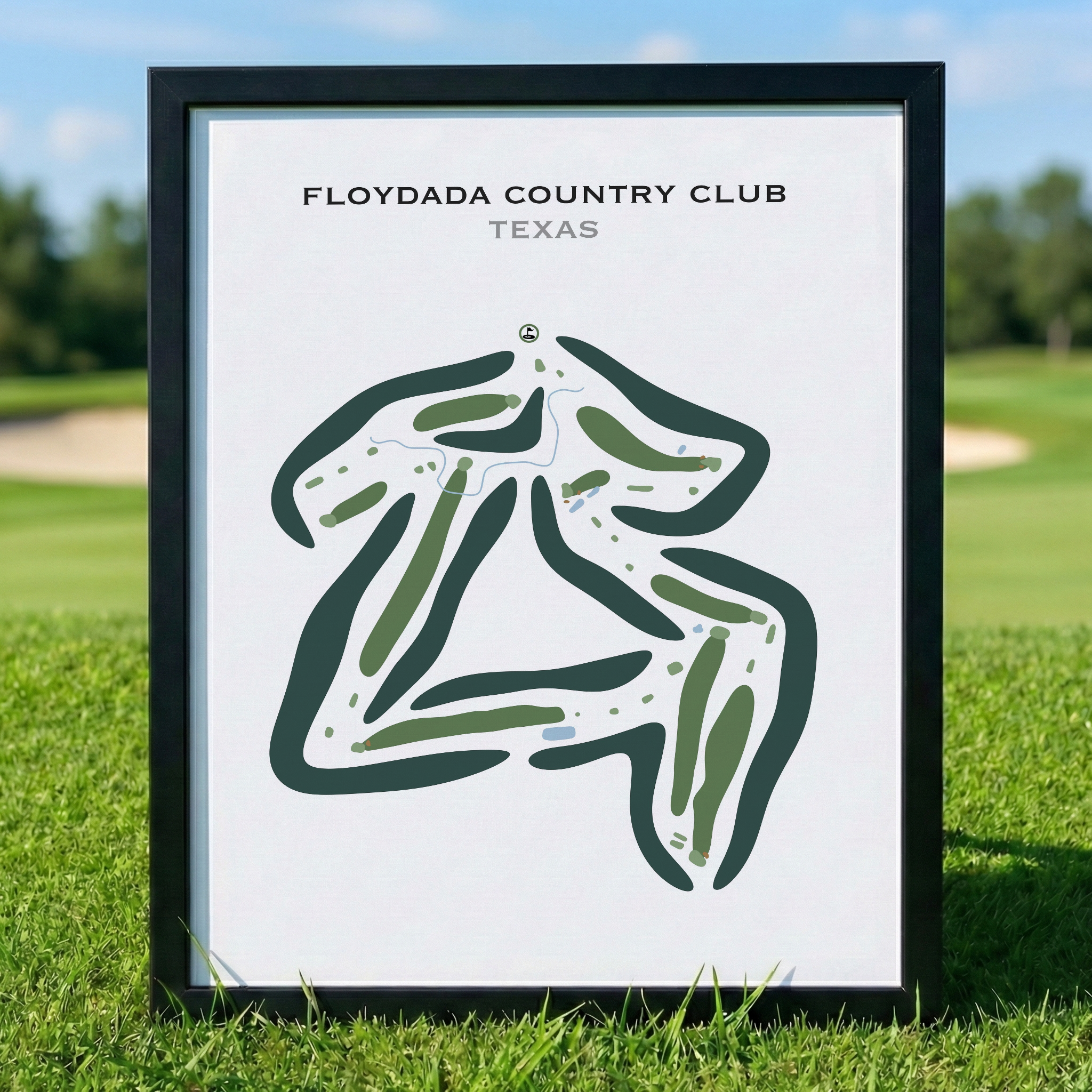 Floydada Country Club, Texas - Printed Golf Courses
