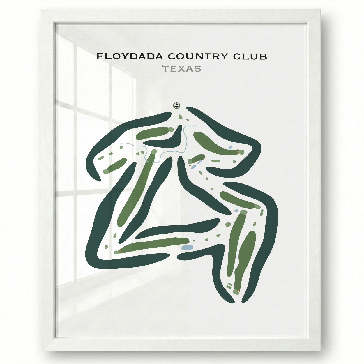 Floydada Country Club, Texas - Printed Golf Courses