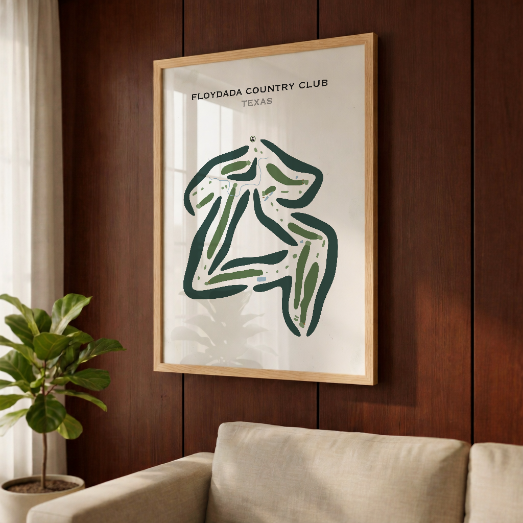 Floydada Country Club, Texas - Printed Golf Courses