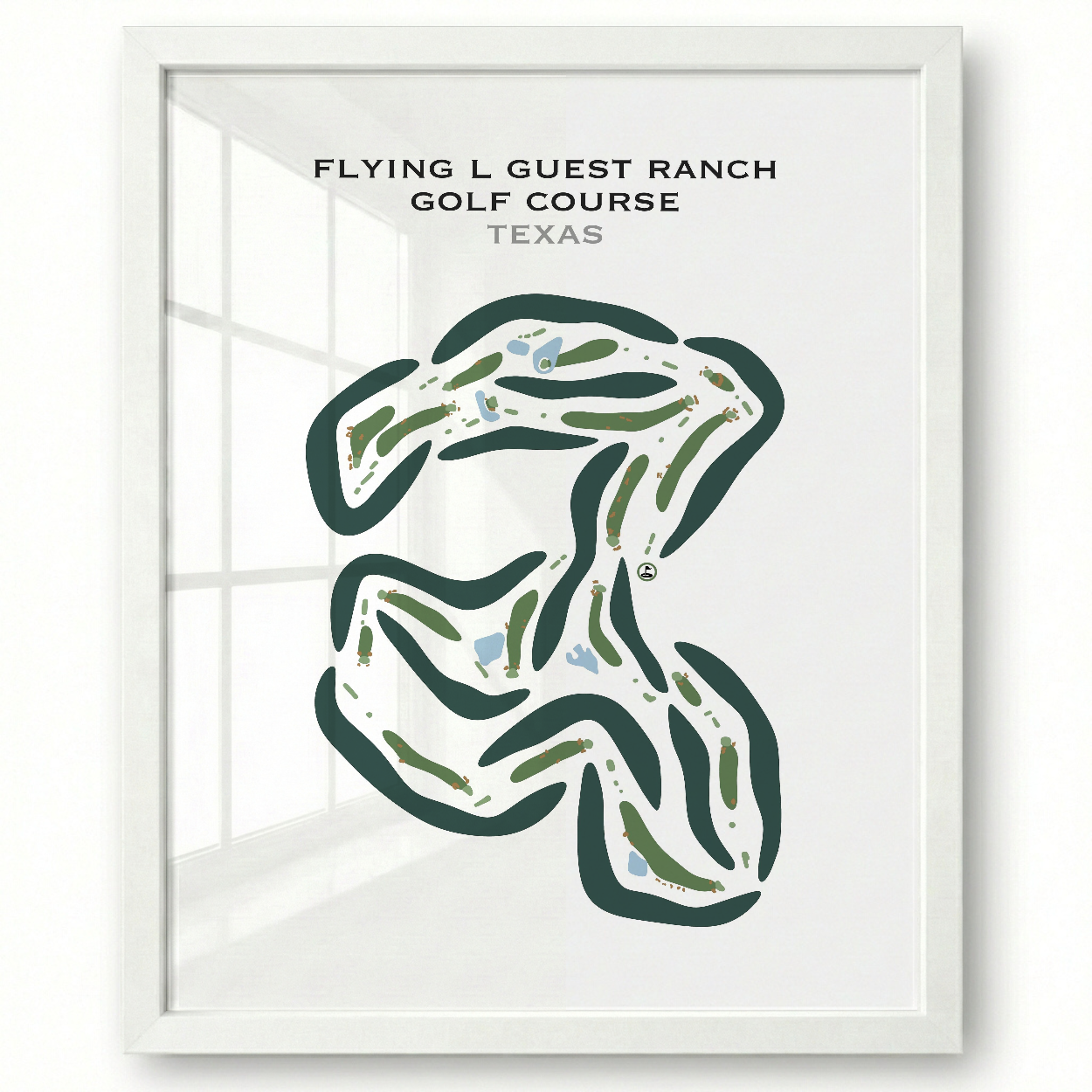 Flying L Guest Ranch Golf Course, Texas - Printed Golf Courses